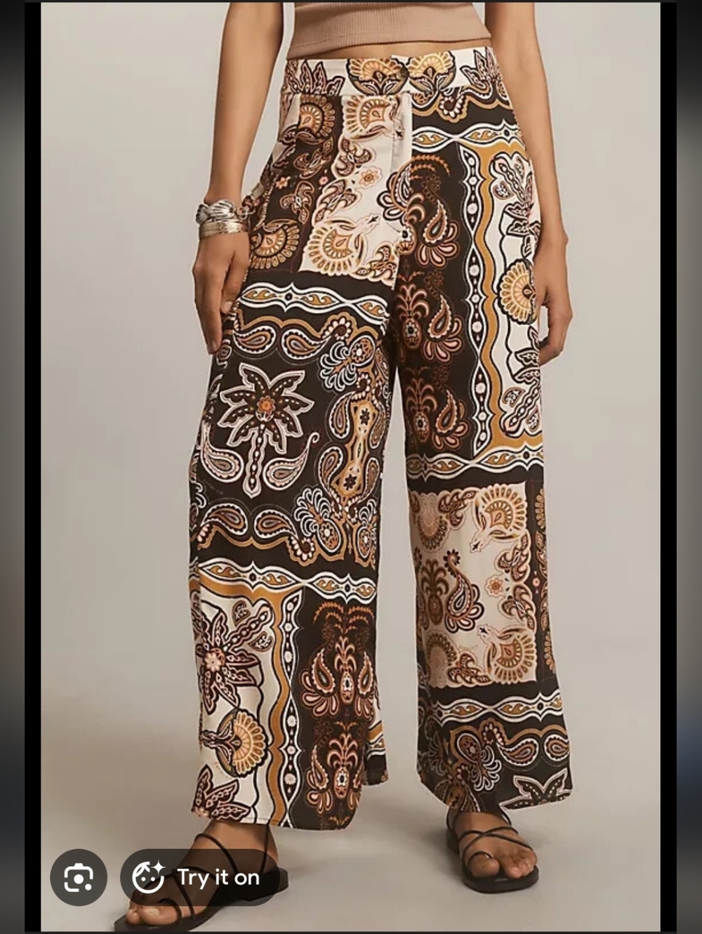 Farm Rio Printed Palazzo Pants